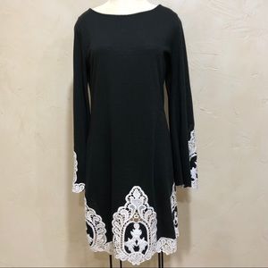Black dress with gorgeous heavy embroidery work